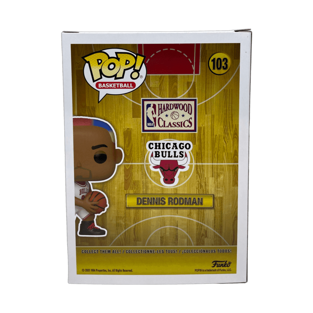 Dennis Rodman Signed Funko POP Figure JSA & Rodman Exclusive Hologram Authen Blu Dennis Rodman Other funko-pop-figure-hologram-authen-blu, view 3, supplier stock photo