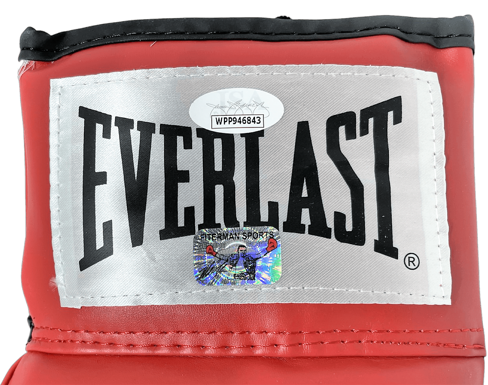 Mike Tyson Buster Douglas Signed Red Everlast Glove JSA & Mike Tyson Hologram L Mike Tyson Glove buster-douglas-red-everlast-hologram, view 2, supplier stock photo