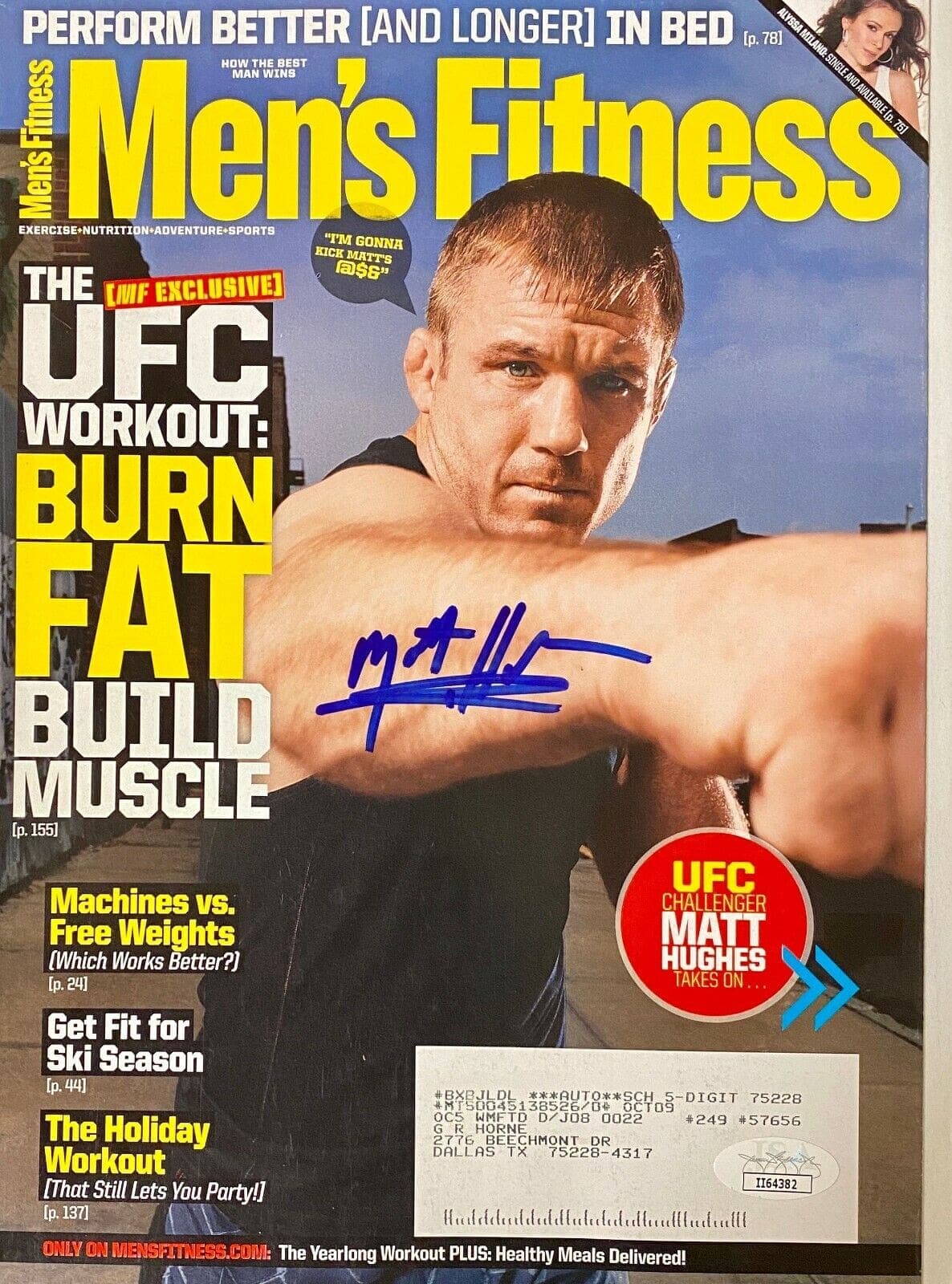 Matt Hughes Signed Autographed Men’s Fitness Magazine Magazine JSA Authentic Matt Hughes Other matt-hughes-mens-fitness-magazine, supplier stock photo
