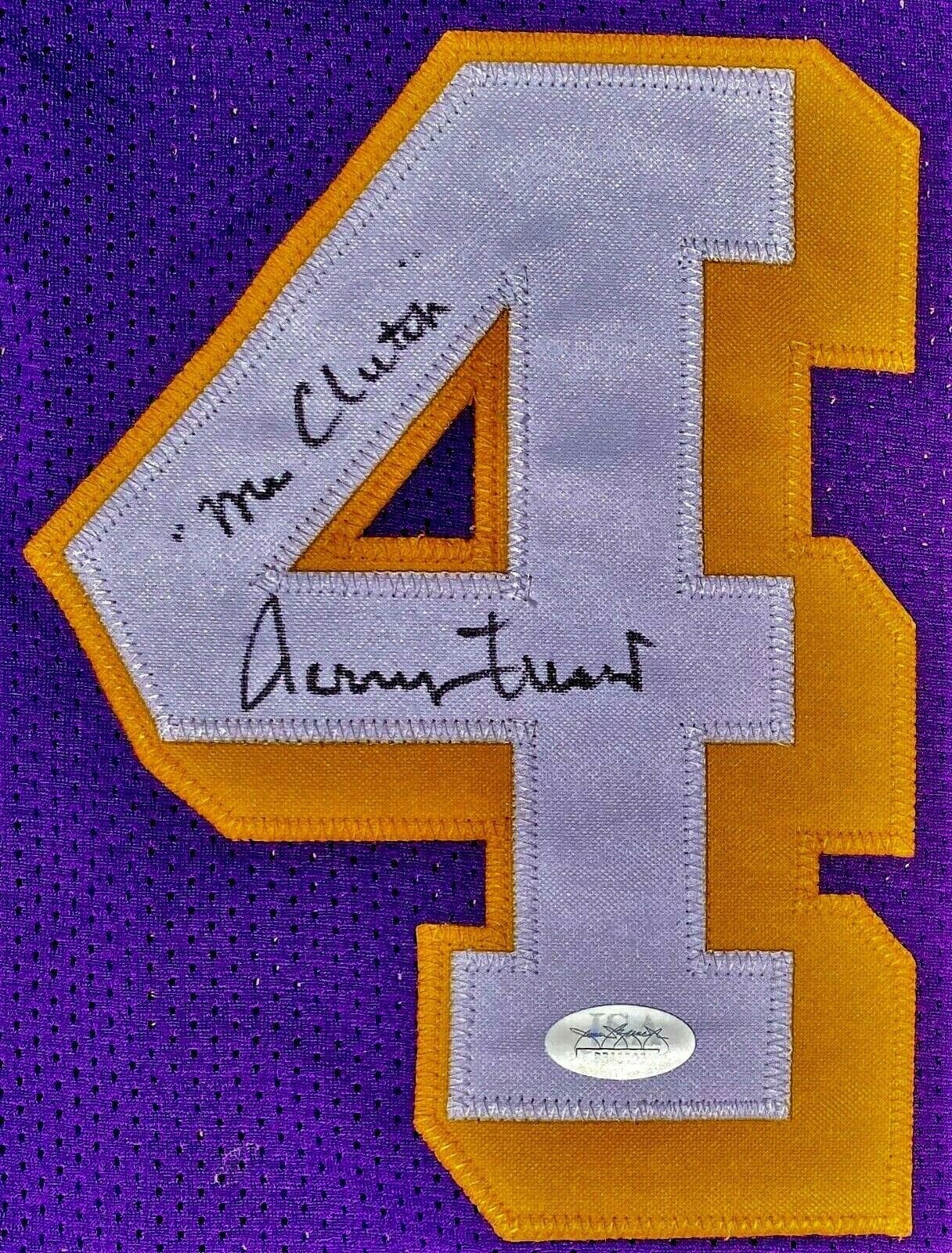 Jerry West Handprint Signed Autographed Yellow Jersey JSA BB00707 Mr. Clutch Jerry West Jersey handprint-yellow-bb00707-mr-clutch, Los Angeles Lakers, view 4, supplier stock photo