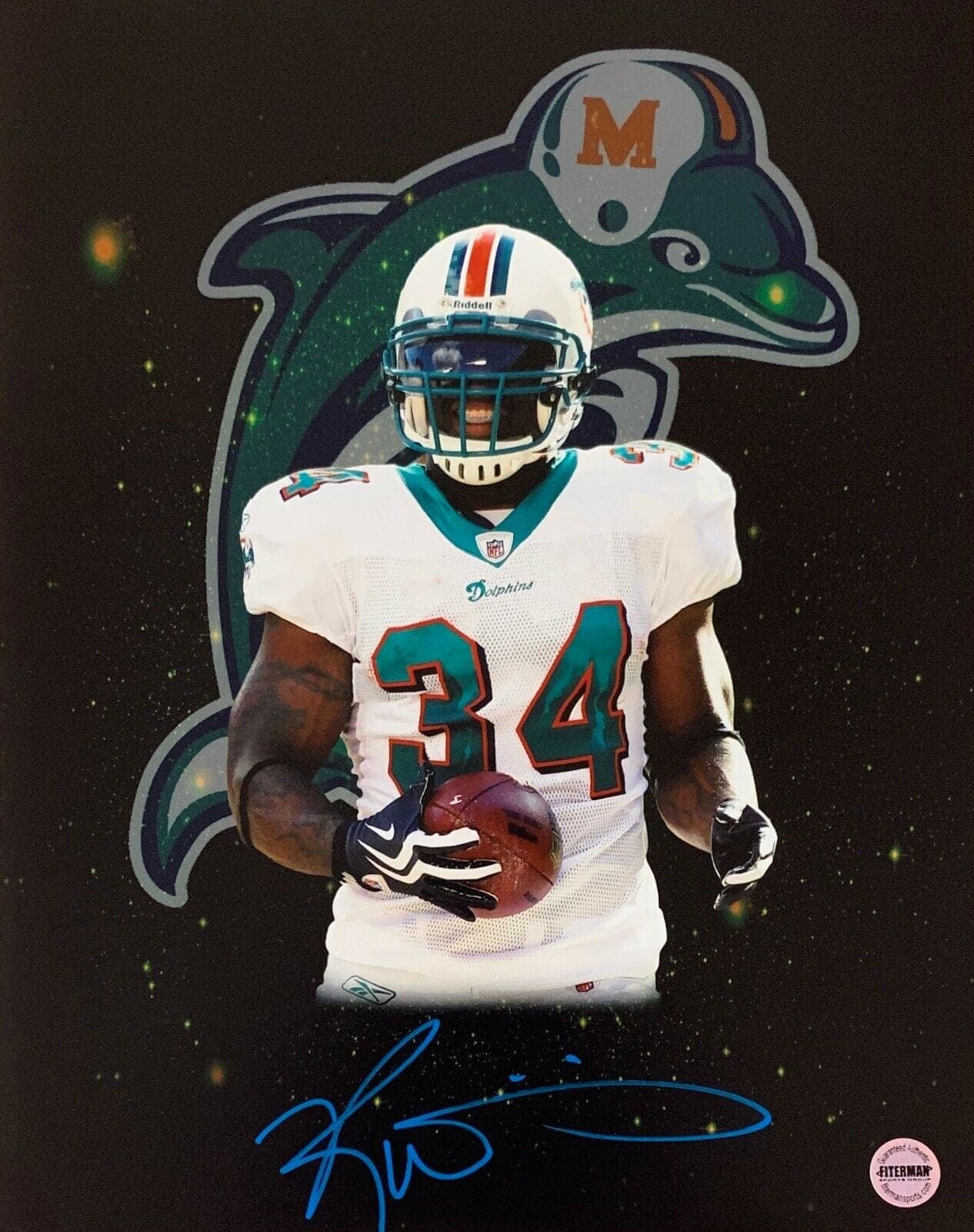 Ricky Williams Signed Autographed 11X14 Photo FSG Authenticated Miami Dolphins Ricky Williams Photo 11x14-ricky-williams-fsg-miami-dolphins, Miami Dolphins, supplier stock photo