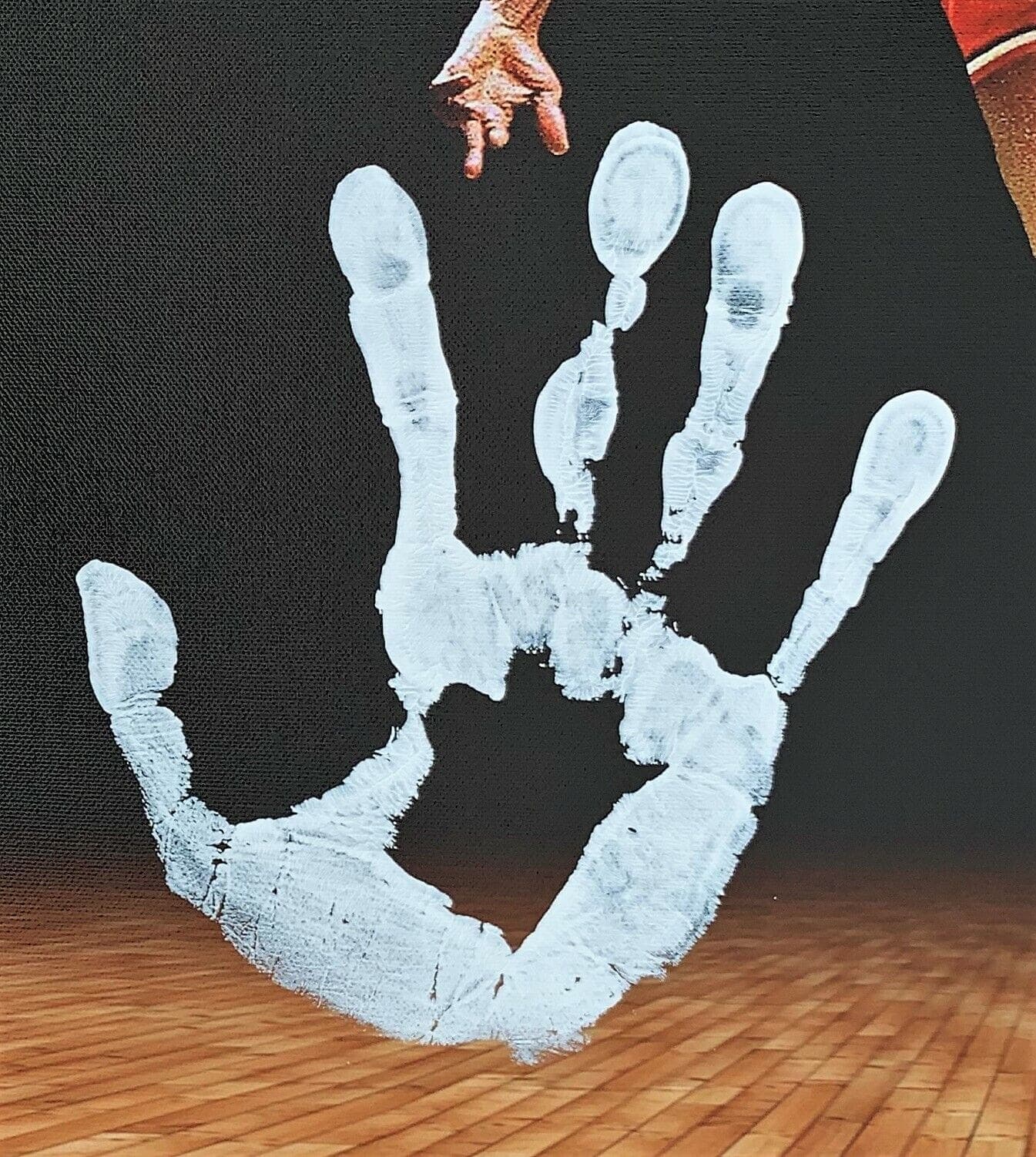 Julius Dr. J Erving Handprint Unstretched 20×36 Canvas Signed JSA Z65911 Julius Erving Canvas 20x36-dr-handprint-unstretched-20-36-z65911, Philadelphia 76ers, view 3, supplier stock photo