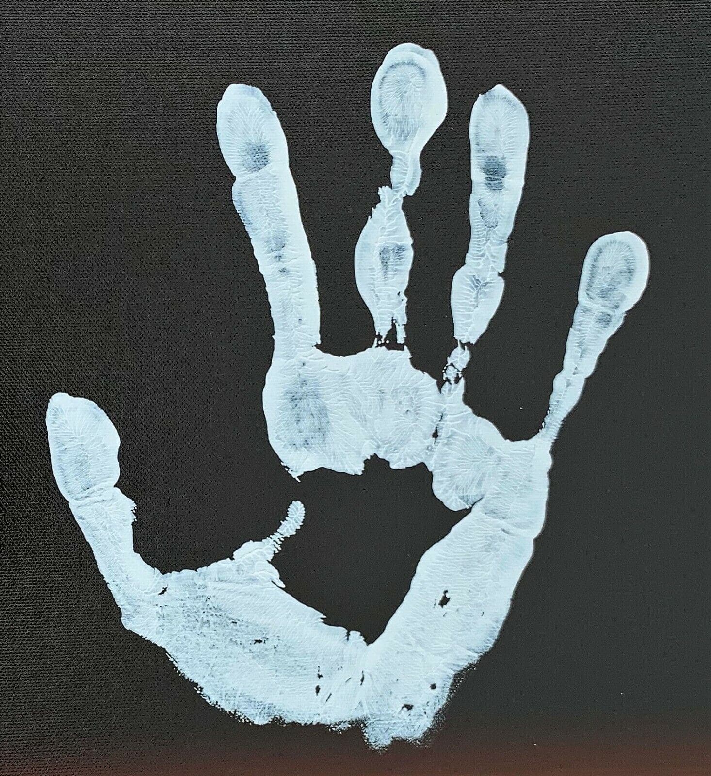 Julius Dr. J Erving Handprint Unstretched 20×36 Canvas Signed JSA Z65916 Julius Erving Canvas 20x36-dr-handprint-unstretched-20-36-z65916, Philadelphia 76ers, view 3, supplier stock photo