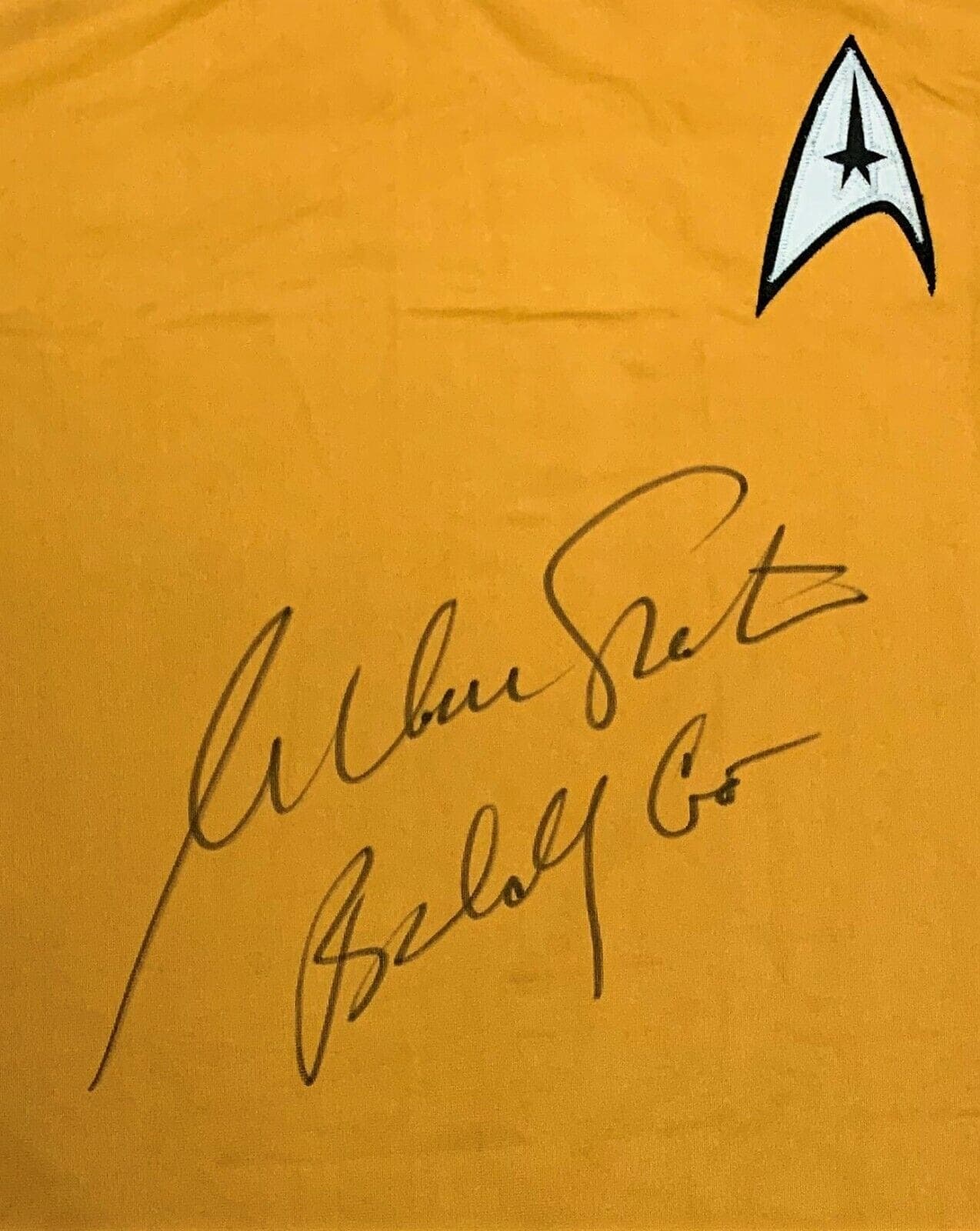 William Shatner “Boldly Go” Autographed Star Trek Shirt JSA Authentication William Shatner Other william-shatner-boldly-go-star-trek, view 2, supplier stock photo
