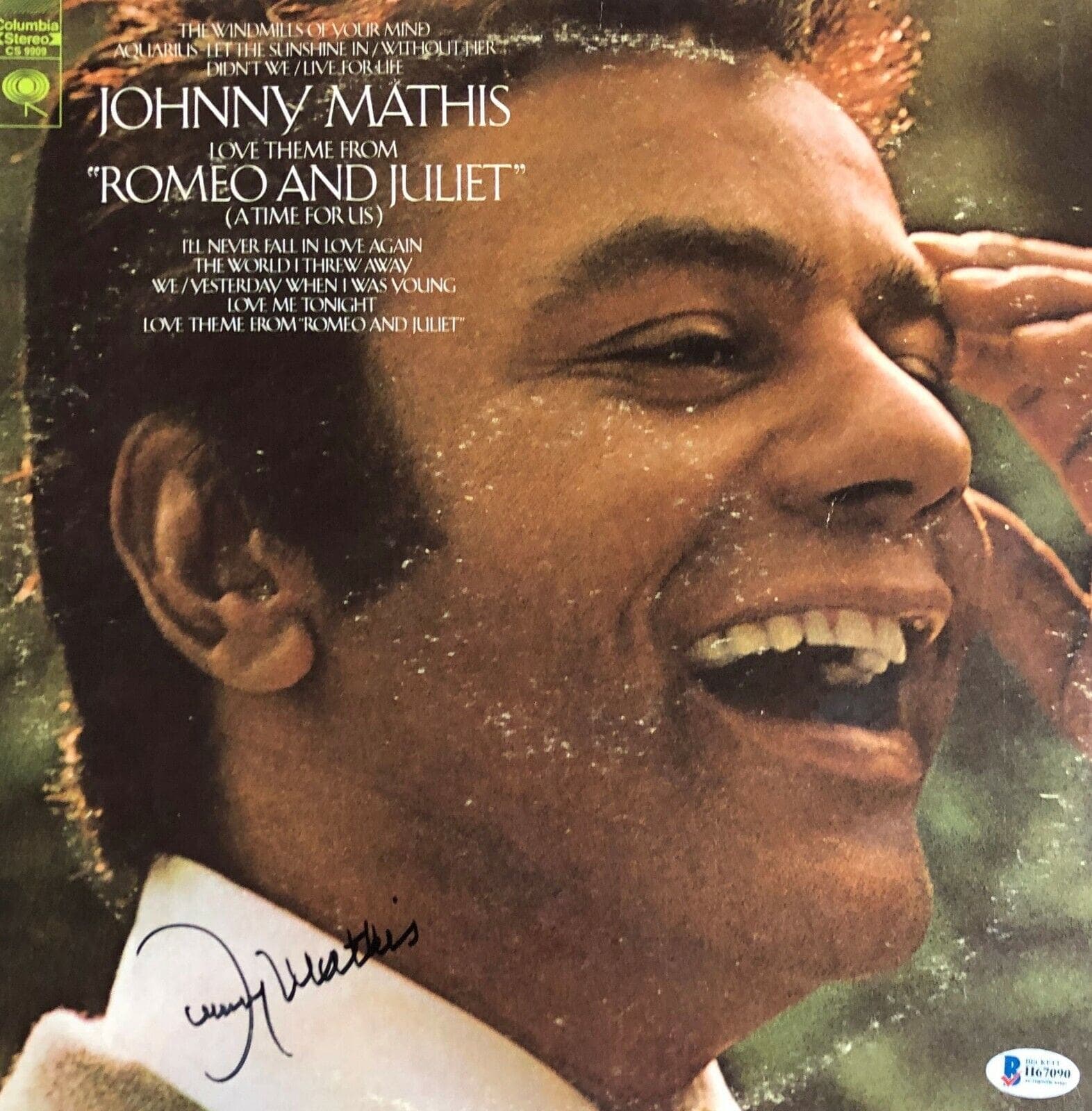 Johnny Mathis Signed Autographed Vinyl Record Beckett Romeo and Juliet Johnny Mathis Other johnny-mathis-vinyl-record-romeo-juliet, supplier stock photo