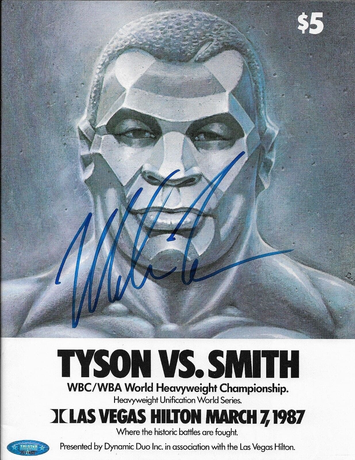 Mike Tyson Smith Original Fight Program Signed Autographed Tristar 7571833 Mike Tyson Other smith-original-fight-program-tristar-7571833, supplier stock photo