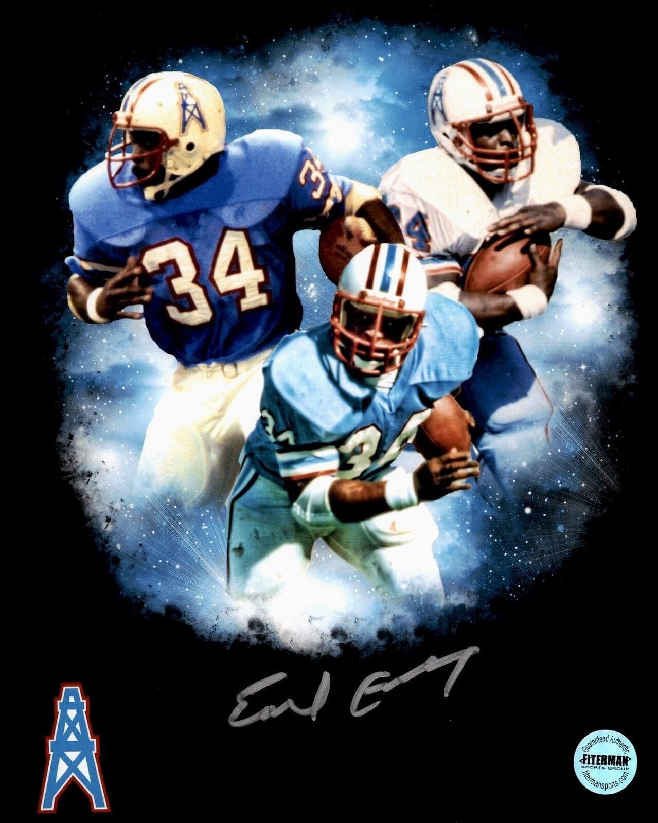 Earl Campbell Houston Oilers Signed Autographed 8×10 Phot FSG Authentic A Earl Campbell Photo 8x10-8-10-phot-fsg, Houston Oilers, supplier stock photo