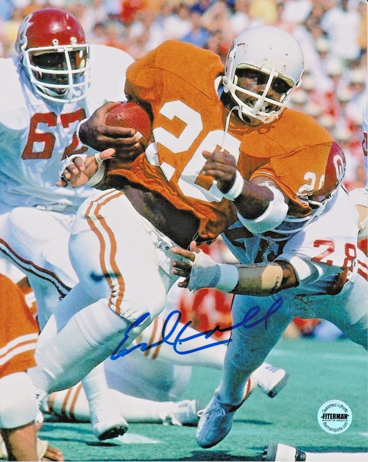Earl Campbell University Of Texas Signed Autographed 8×10 Photo FSG Authentic 6 Earl Campbell Photo 8x10-university-8-10-fsg-6, Texas Longhorns, supplier stock photo