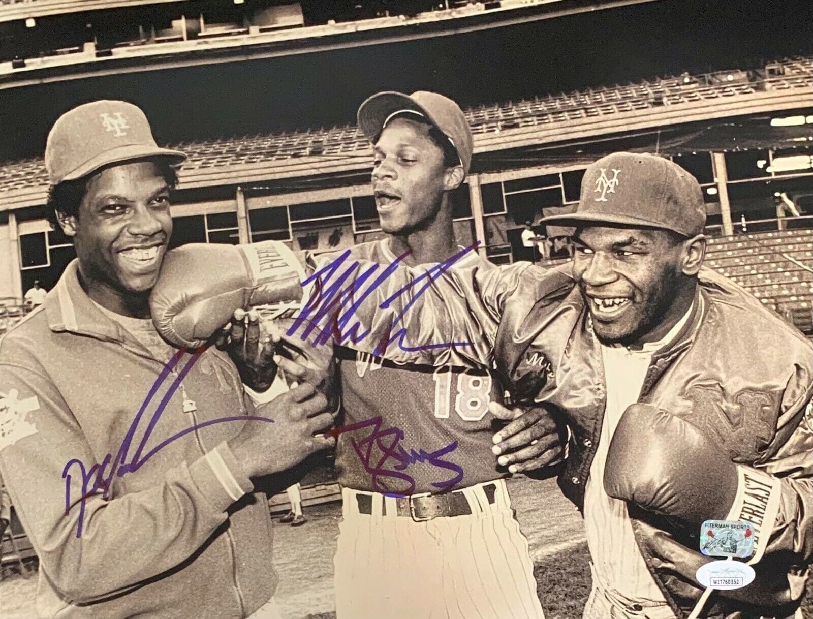 Mike Tyson Darryl Strawberry Dwight Gooden Signed Autographed 11×14 Photo JSA BW Mike Tyson Photo 11x14-darryl-strawberry-dwight-gooden-11-14, supplier stock photo