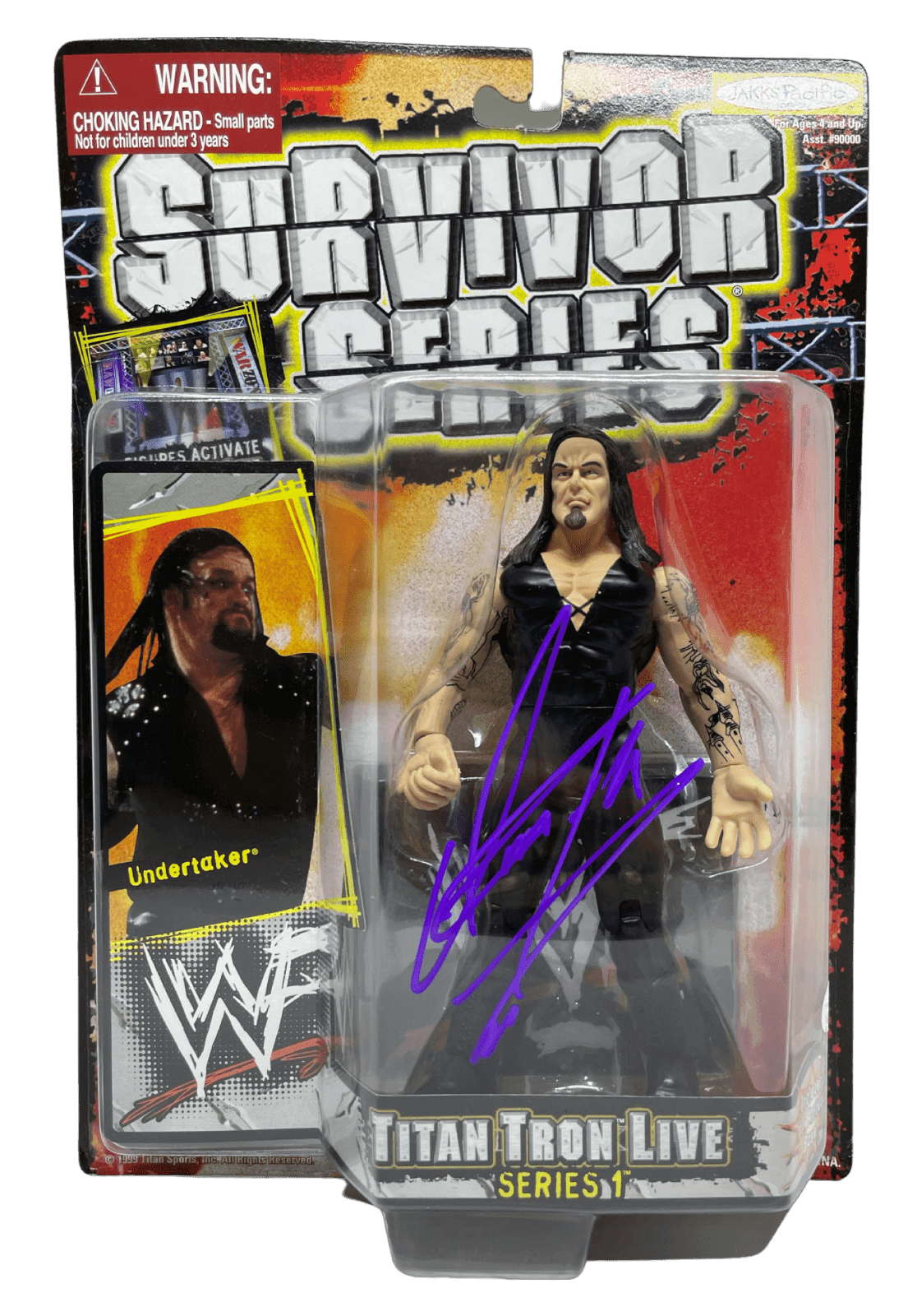 The Undertaker Signed WWE Survivor Series Action Figure JSA WIT418003 Undertaker Other wit418003, supplier stock photo