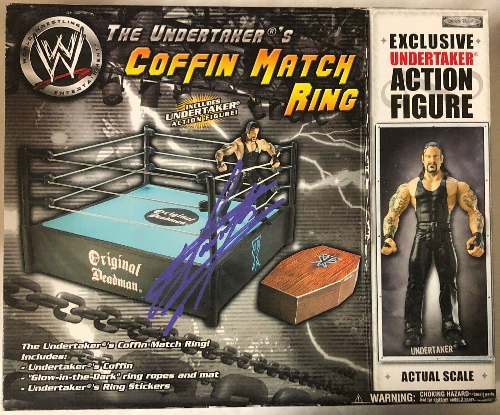 The Undertaker Autographed Signed Coffin Match Ring and Figure PSA/DNA 8A81719 Other undertaker-coffin-match-ring-figure-8a81719, supplier stock photo