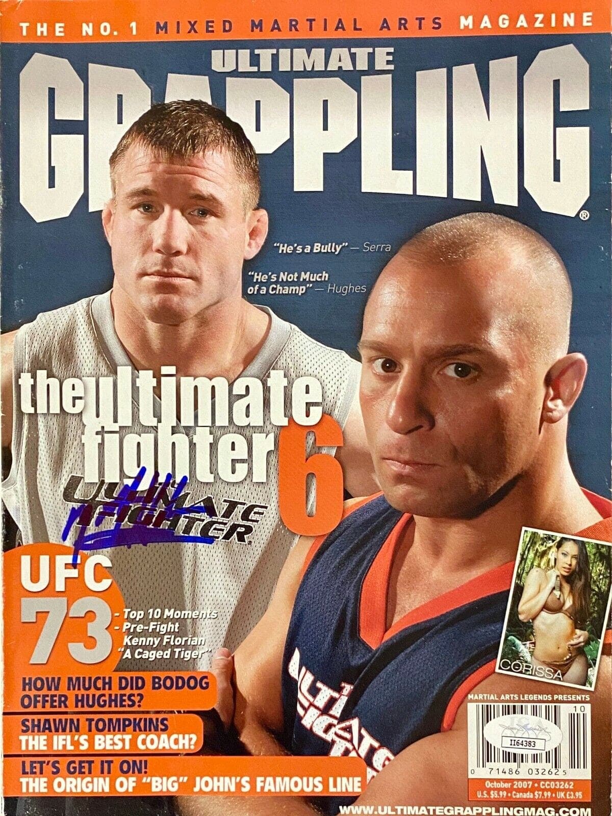 Randy Couture Signed Autographed Ultimate Glappling Magazine JSA Authentic Randy Couture Other randy-couture-ultimate-glappling-magazine, supplier stock photo
