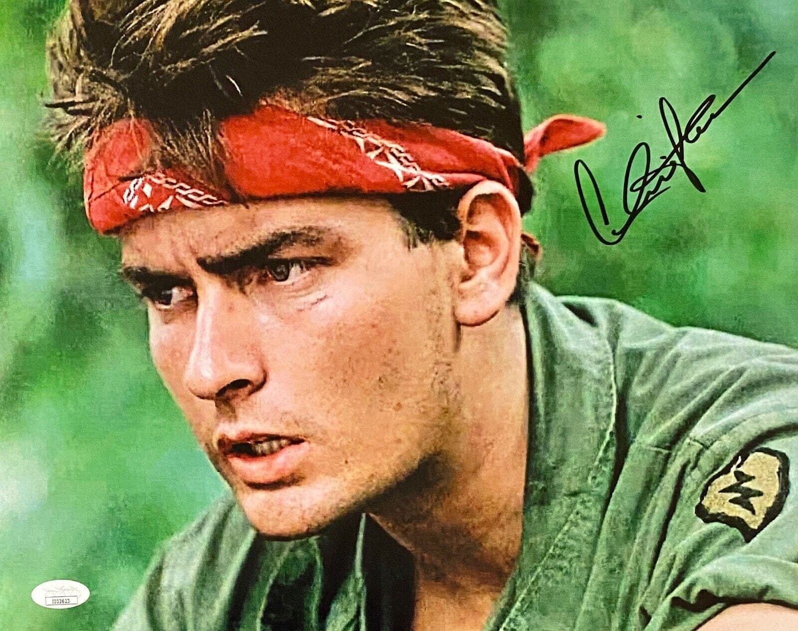 Charlie Sheen Signed Autographed Photo 11×14 JSA Platoon Chris Taylor 8 Charlie Sheen Photo 11x14-charlie-sheen-11-14-platoon-chris, supplier stock photo