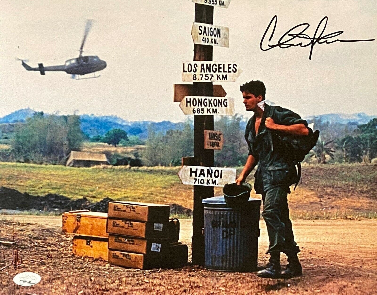 Charlie Sheen Signed Autographed Photo 11×14 JSA Platoon Chris Taylor 7 Charlie Sheen Photo 11x14-charlie-sheen-11-14-platoon-chris, supplier stock photo
