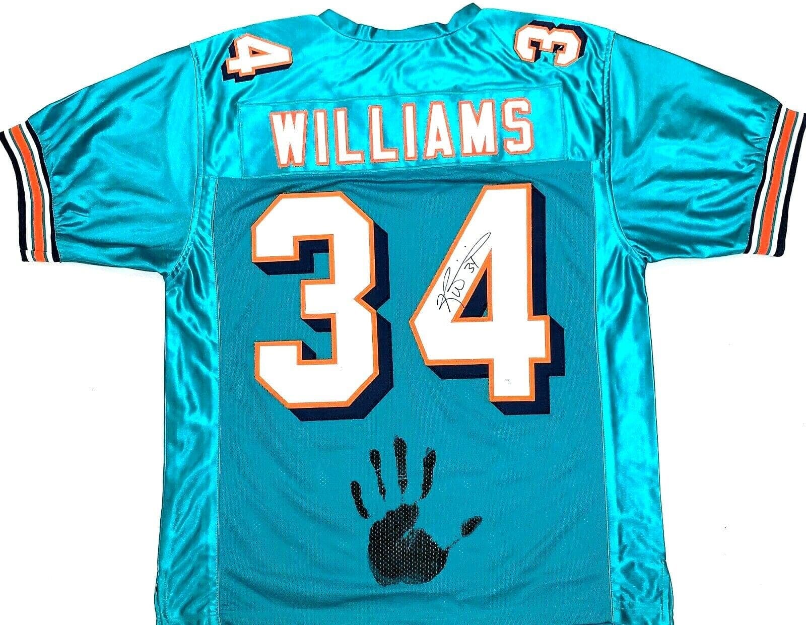 Ricky Williams Jersey ricky-williams-handprint-green-authen-wpp060355, supplier stock photo