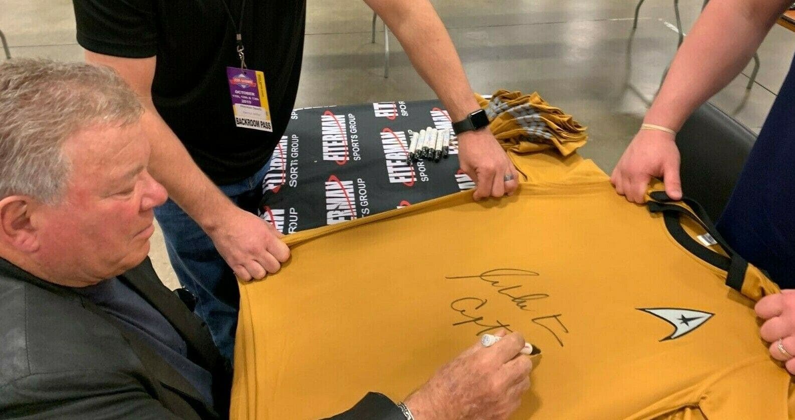 William Shatner “Captain Kirk” Autographed Star Trek Shirt JSA Authentication 2 William Shatner Other william-shatner-captain-kirk-star-trek, view 3, supplier stock photo