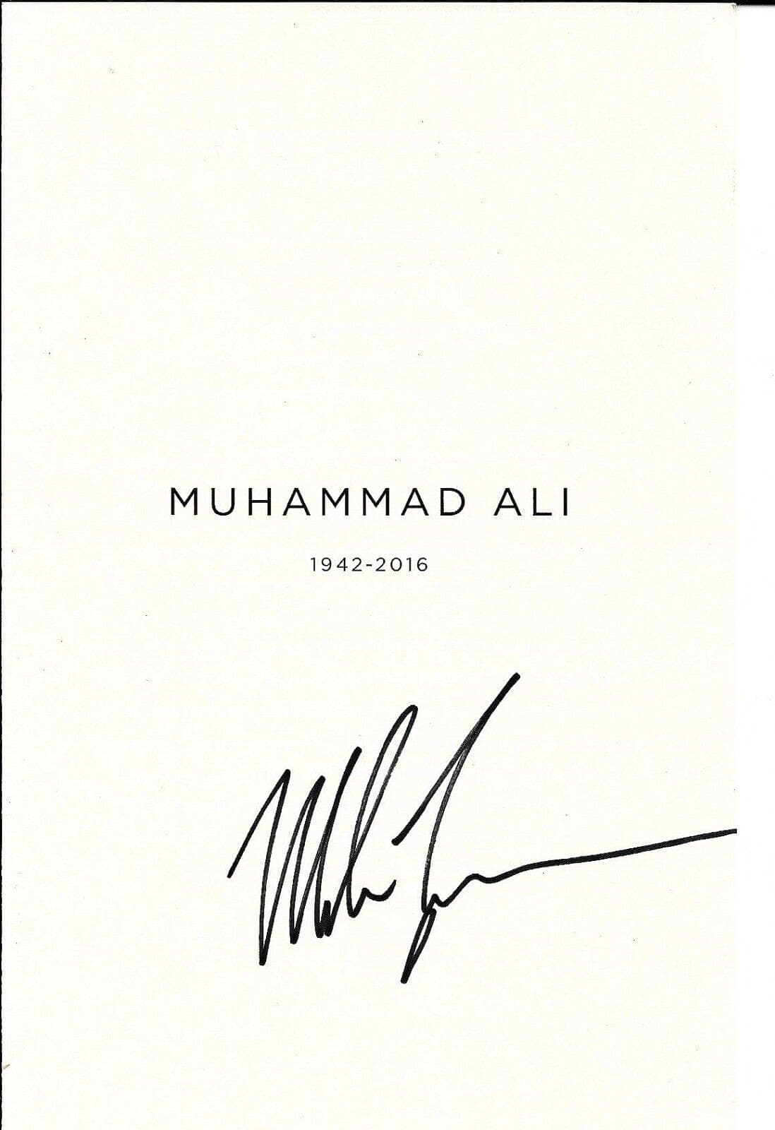 Mike Tyson Autographed Signed Muhammad Ali Funeral Program JSA WP672025 Muhammad Ali Other mike-tyson-funeral-program-wp672025, supplier stock photo