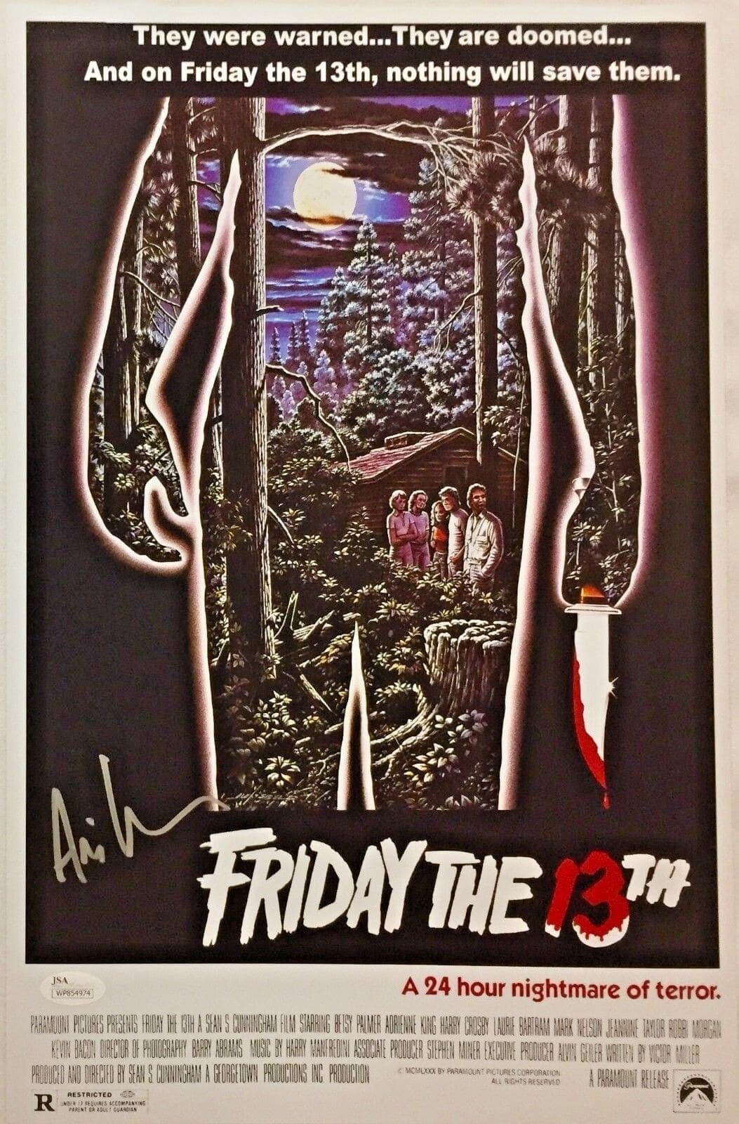 Ari Lehman Jason Friday the 13th Signed Autographed 11×17 Photo JSA Authentic Photo 11x17-ari-lehman-jason-friday-13th-11, supplier stock photo