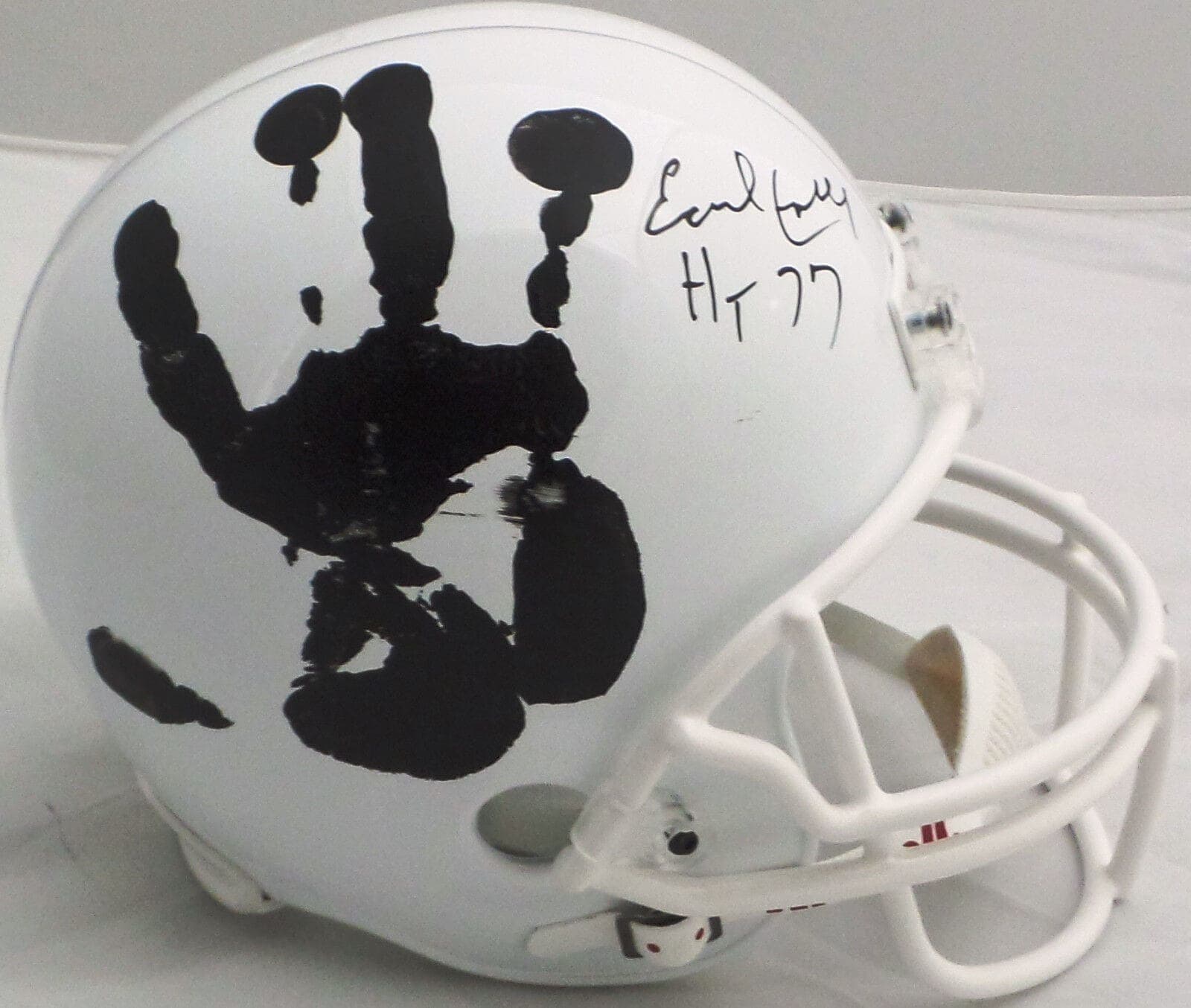 Earl Campbell Hand Print Full Size Texas Longhorns Helmet Signed JSA Authentic Earl Campbell Helmet full-size, Texas Longhorns, supplier stock photo
