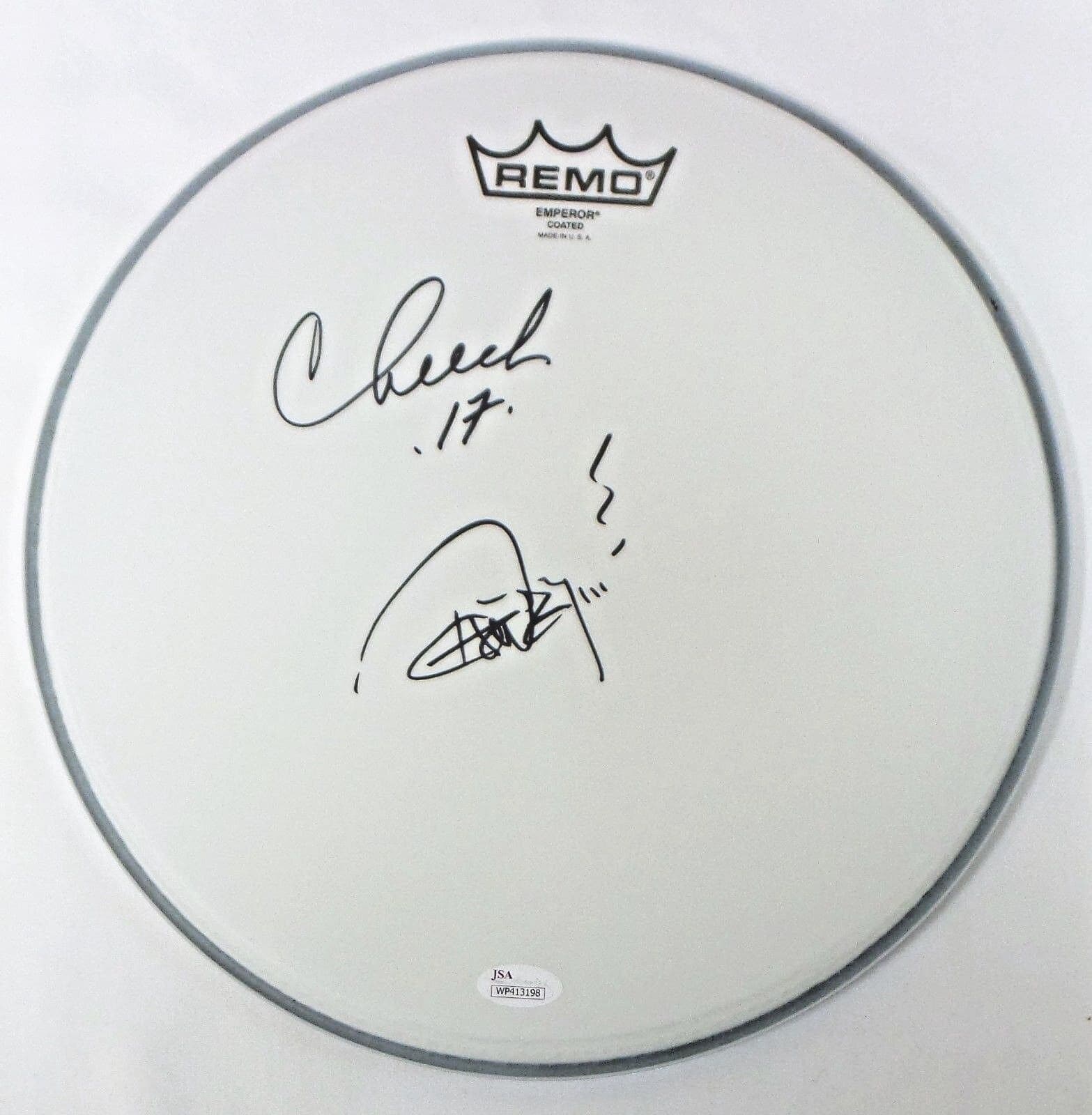 Cheech and Chong Cheech Marin Tommy Chong Signed DrumHead JSA Authentic Tommy Chong Other cheech-chong-marin-tommy-drumhead, supplier stock photo