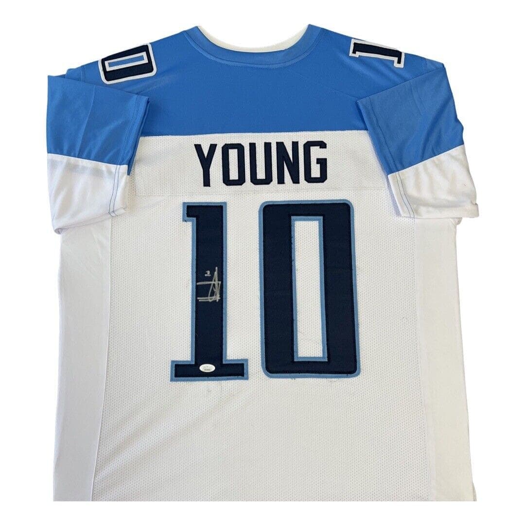 Vince Young Signed Autographed White Jersey JSA Authentication Vince Young Jersey vince-young-white, supplier stock photo