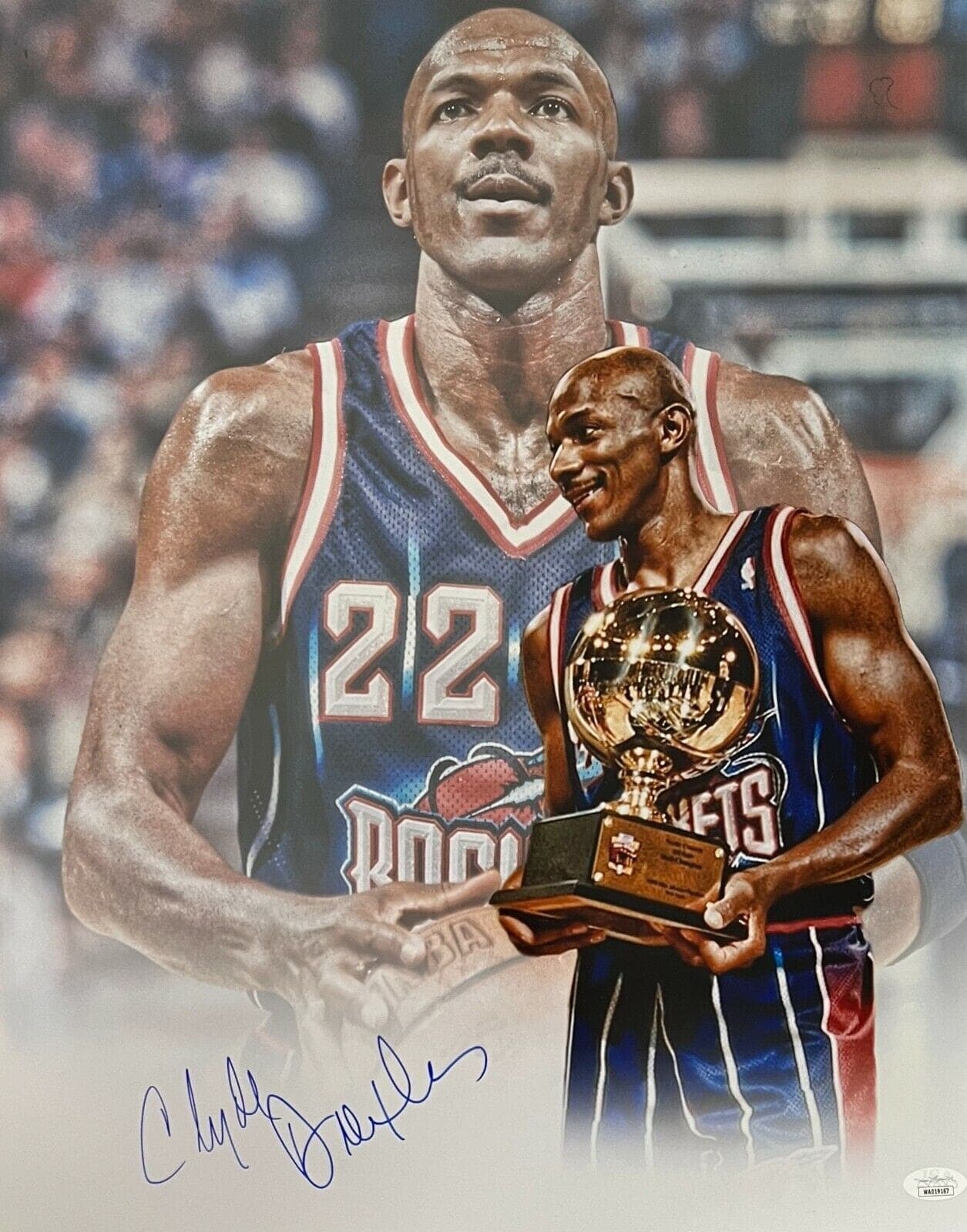 Photo 16x20-clyde-drexler-16-20-authen-houston, supplier stock photo