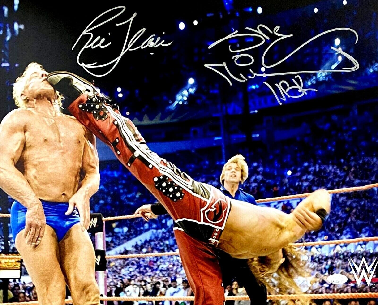 Ric Flair & Shawn Michaels Signed Autographed 16×20 Photo JSA Authentic WWE WWF Shawn Michaels Photo 16x20-ric-flair-16-20-wwe-wwf, supplier stock photo
