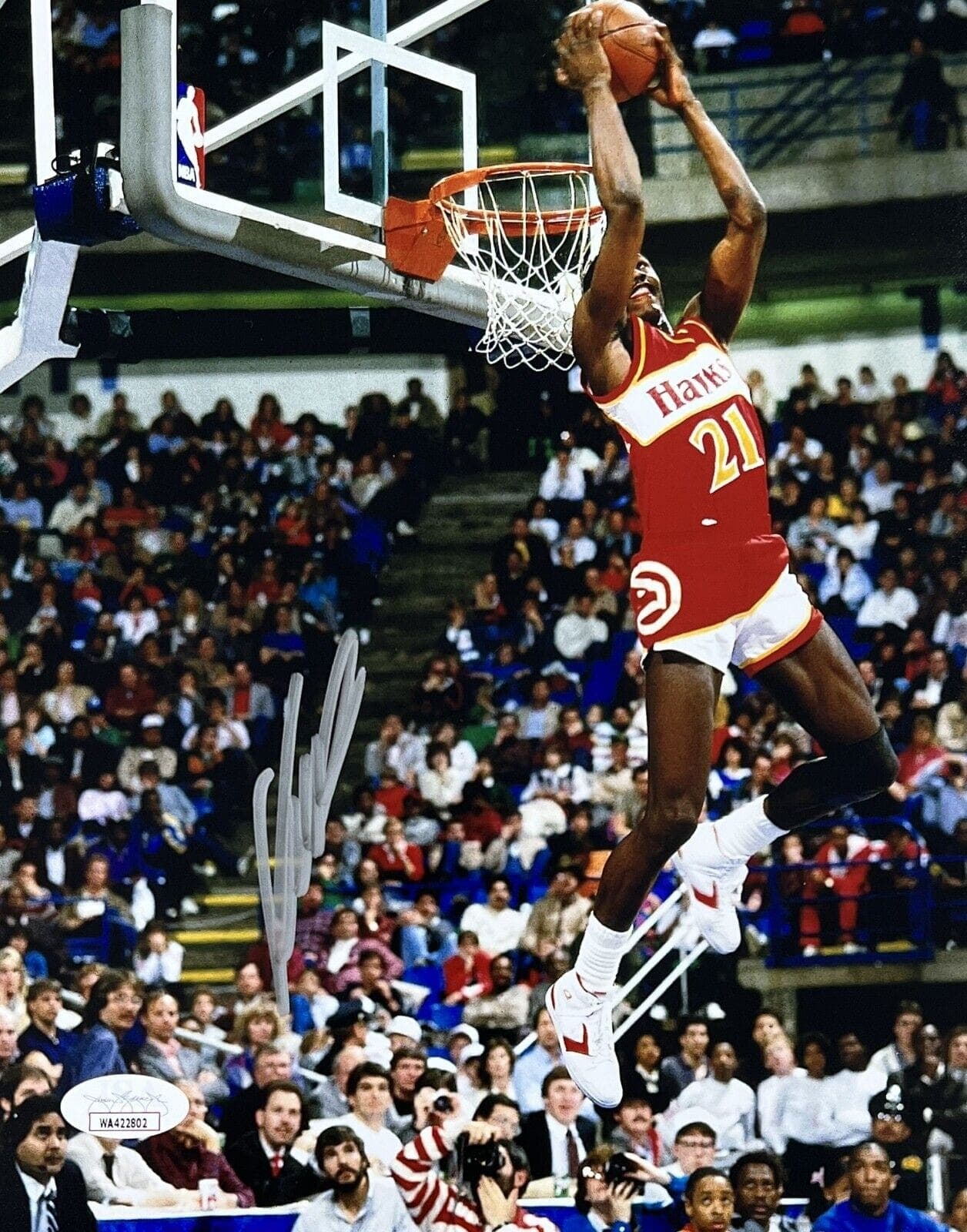 Dominique Wilkins Signed Autographed 8×10 Photo JSA Authentication 4 Photo 8x10-dominique-wilkins-8-10-4, supplier stock photo