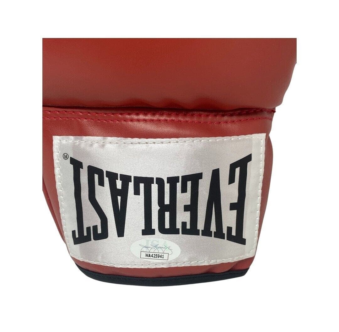 Riddick Bowe Signed Autographed Red Boxing Glove JSA Authenticated Right Glove riddick-bowe-red-boxing-right, view 2, supplier stock photo