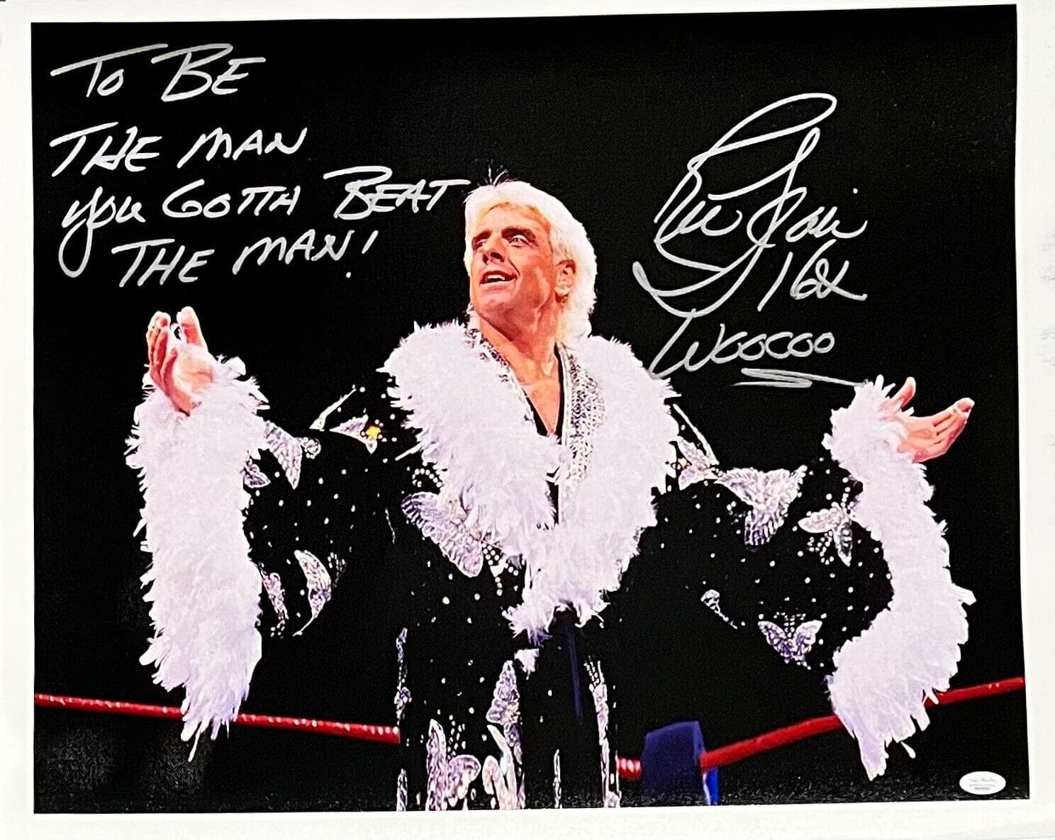 Ric Flair Signed Autographed 18×22 Un Stretched Canvas JSA To Be The Man 2 Ric Flair Canvas 18x22-18-22-un-stretched-be-man, supplier stock photo