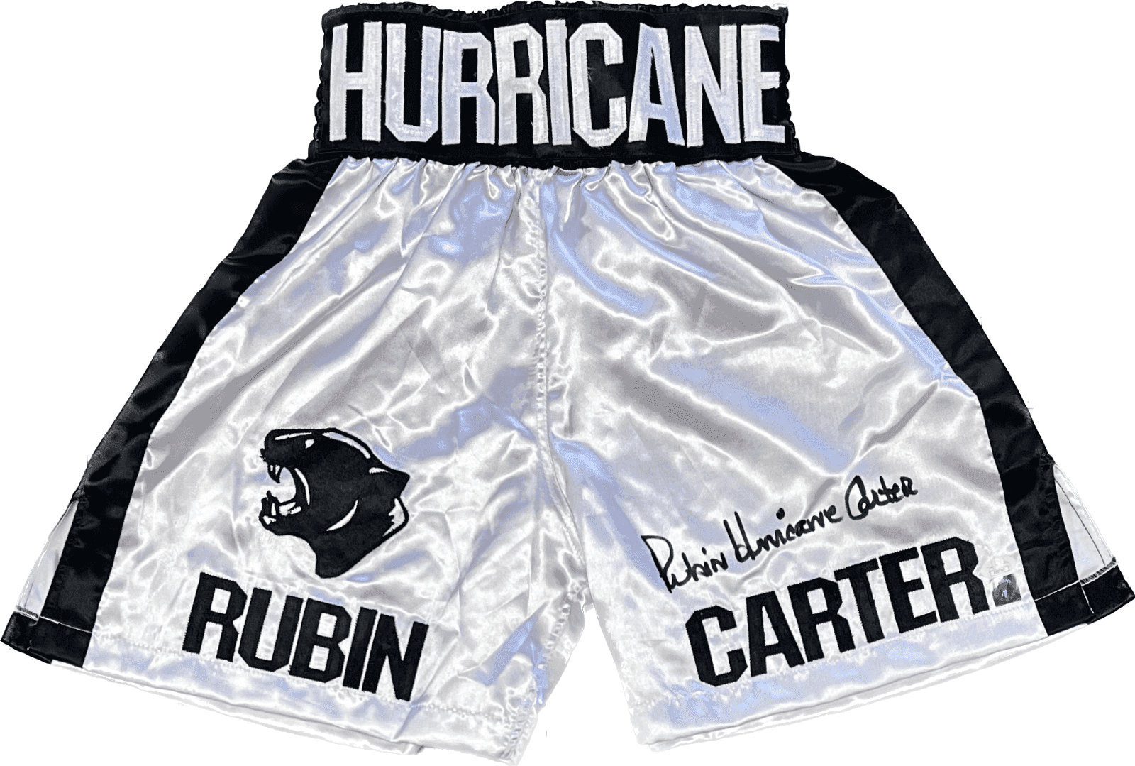 Rubin “Hurricane” Carter Signed Autographed Boxing Trunks JSA Authenticated Other rubin-hurricane-carter-boxing-trunks, supplier stock photo