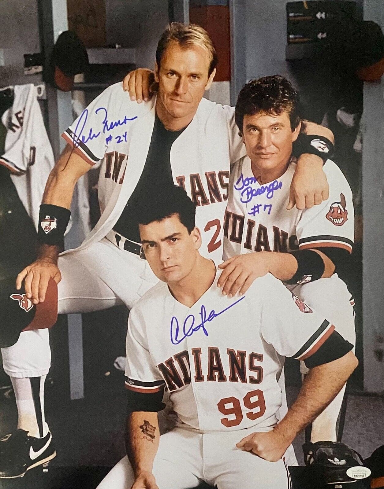 Charlie Sheen Tom Berenger Corbin Bernsen Signed Autographed Photo 16×20 JSA 1 Charlie Sheen Photo 16x20-charlie-sheen-tom-berenger-corbin-bernsen, supplier stock photo