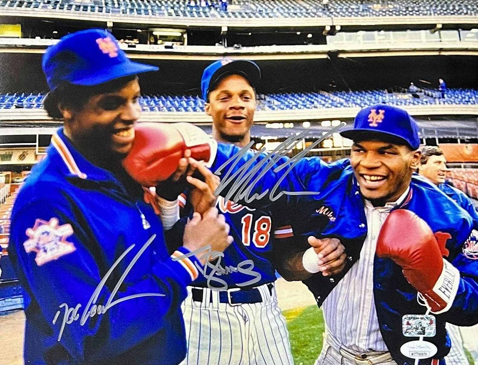 Mike Tyson Darryl Strawberry Dwight Gooden Signed Autographed 11×14 Photo JSA CO Mike Tyson Photo 11x14-darryl-strawberry-dwight-gooden-11-14, supplier stock photo