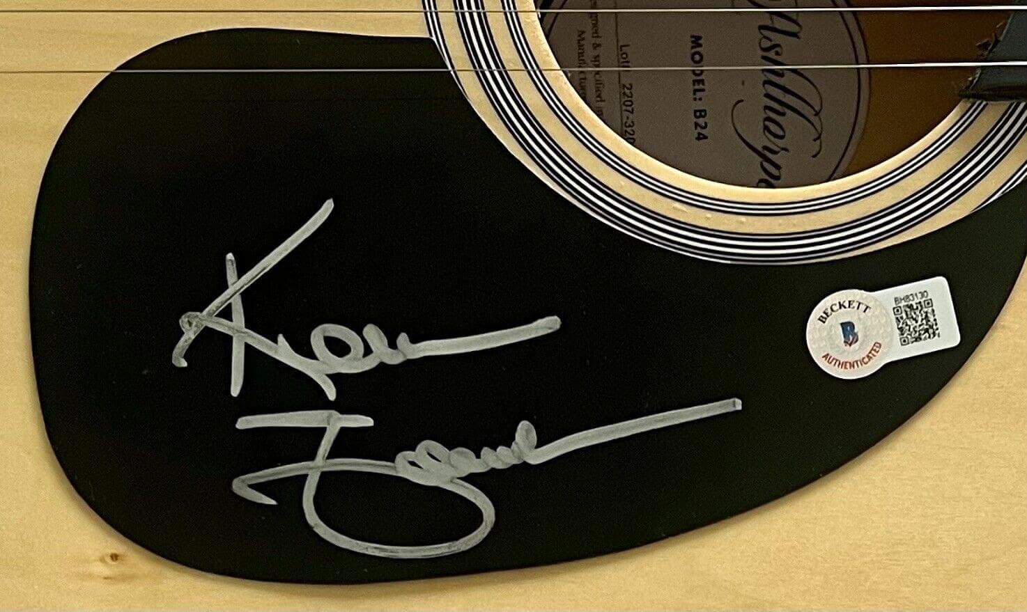 Kevin Fowler Signed Autographed 38” Natural Acoustic Guitar JSA Authen Kevin Fowler Other kevin-fowler-38-natural-acoustic-guitar, view 2, supplier stock photo