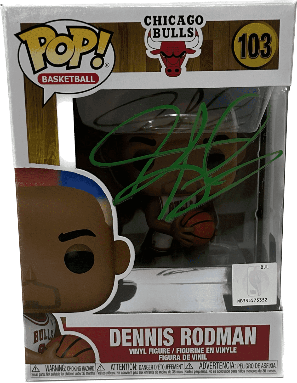Dennis Rodman Signed Funko POP Figure JSA & Rodman Exclusive Hologram Authen Gre Dennis Rodman Other funko-pop-figure-hologram-authen-gre, supplier stock photo