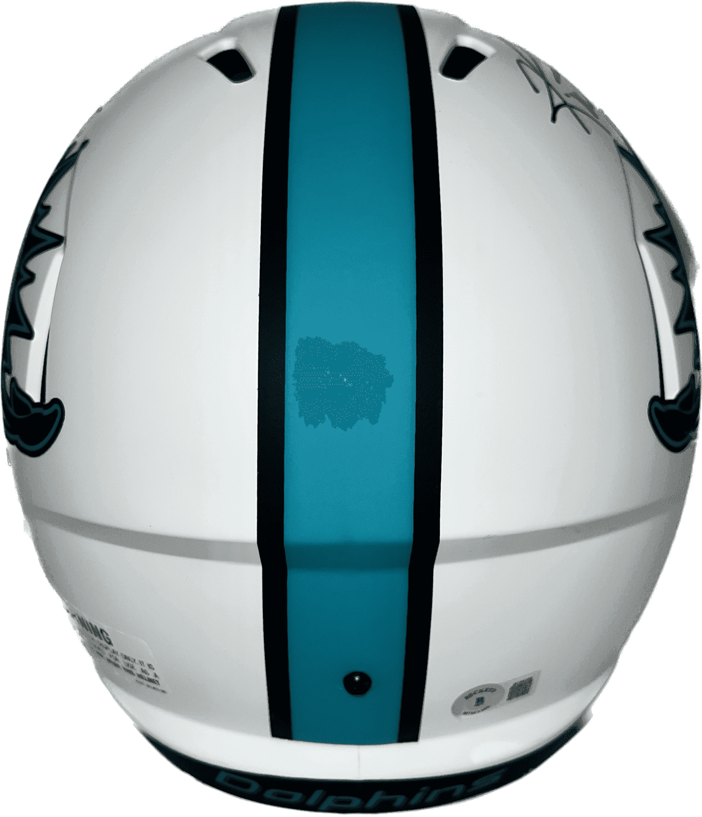 Ricky Williams Signed Miami Dolphins Full Size Helmet Lunar Beckett Run the Ball Ricky Williams Helmet ricky-williams-full-size-lunar-run, Miami Dolphins, view 3, supplier stock photo