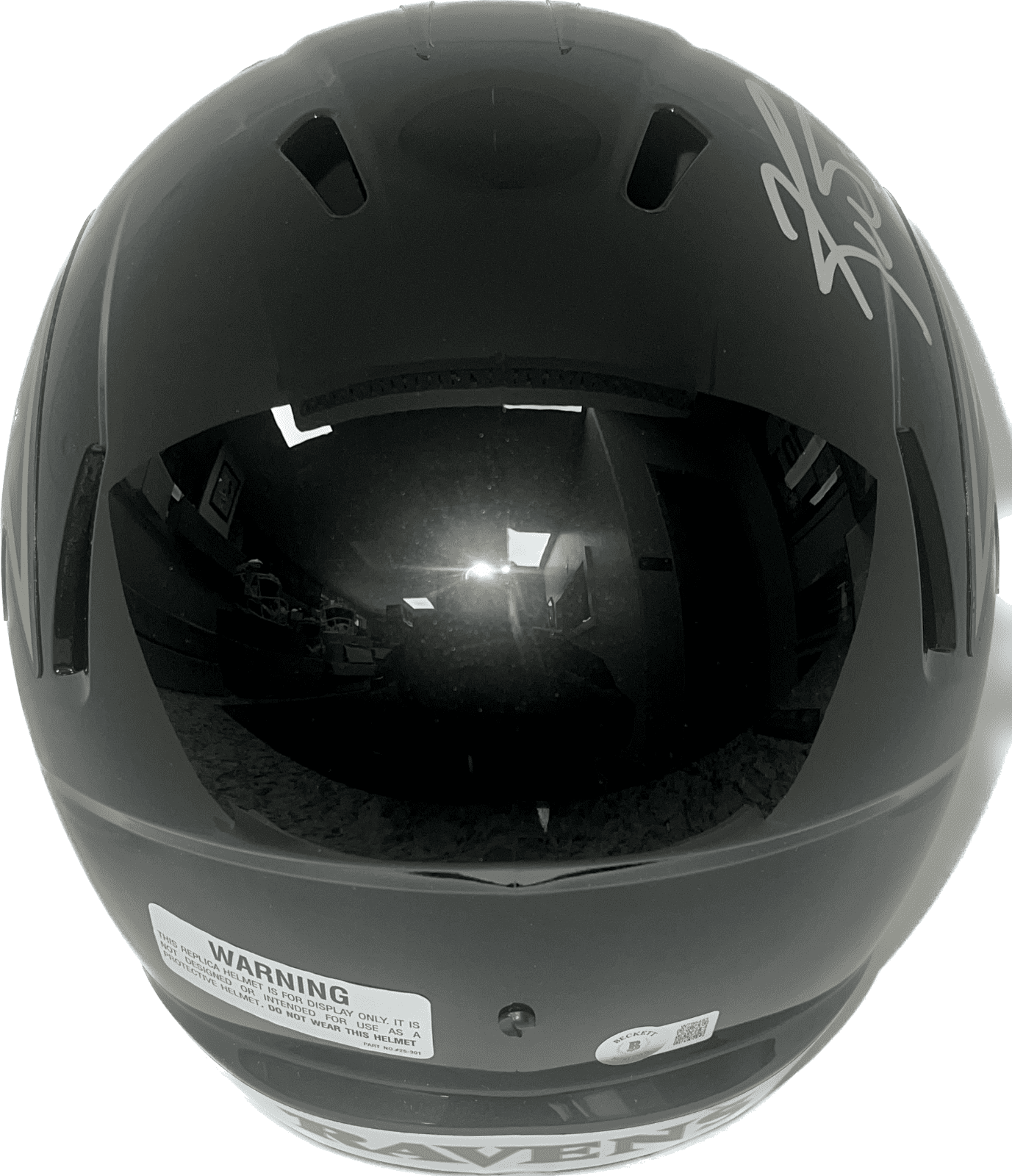 Ricky Williams Signed Baltimore Ravens Full Size Helmet Beckett We Fly High Ricky Williams Helmet baltimore-ravens-full-size-we-fly, view 2, supplier stock photo