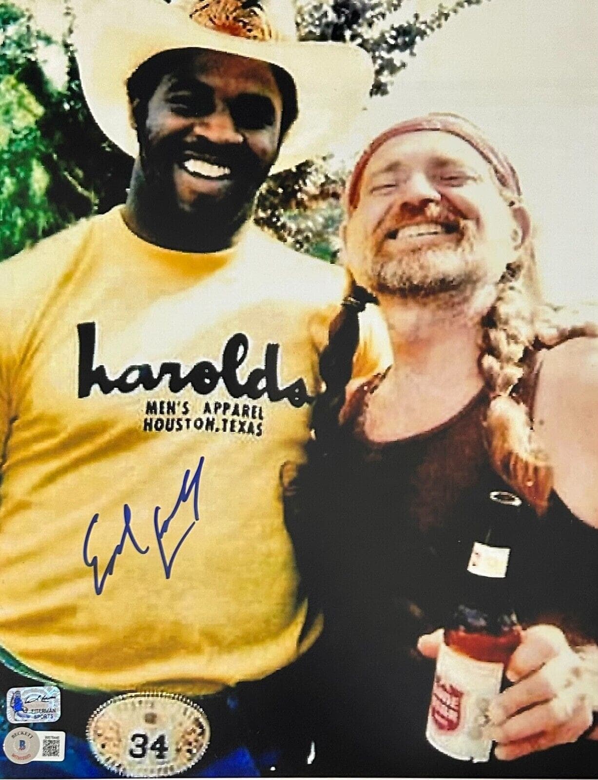 Earl Campbell Signed Autographed 11×14 Photo Beckett Authenticated Willie Earl Campbell Photo 11x14-11-14-willie, supplier stock photo
