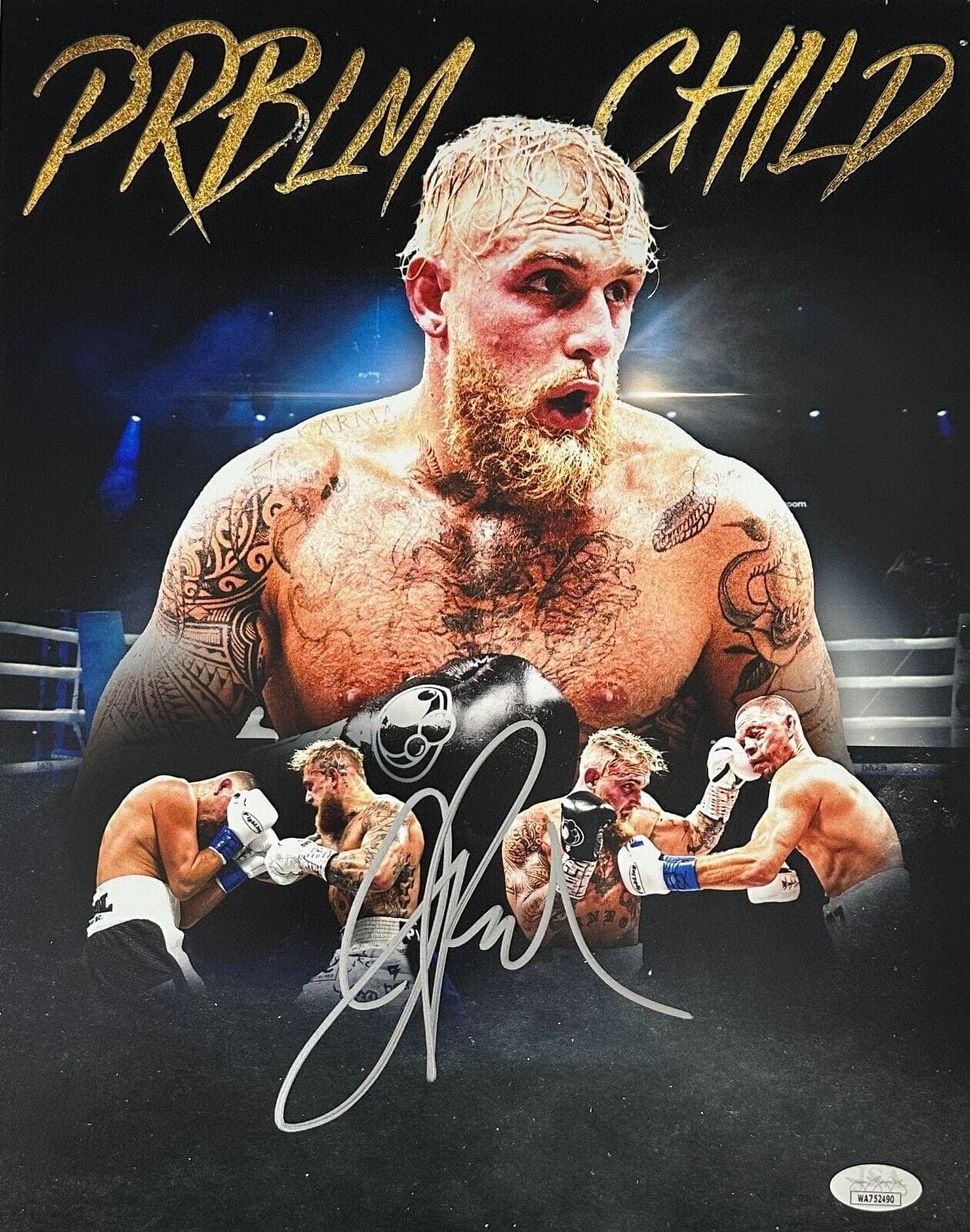Jake Paul Signed Autographed 11×14 Photo JSA Witness #5 Jake Paul Photo 11x14-jake-paul-11-14-5, supplier stock photo