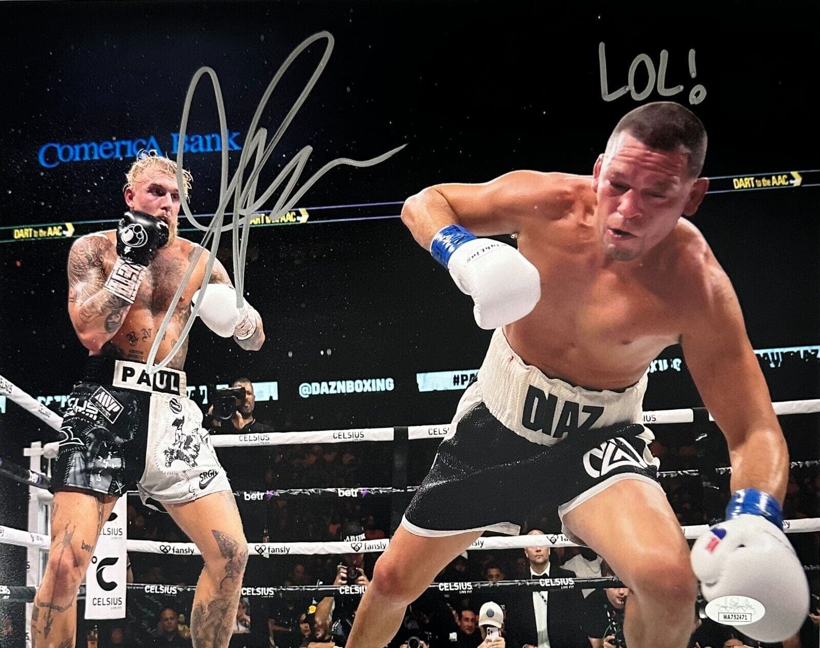 Jake Paul Signed Autographed 11×14 Photo JSA Witness LOL! WA752471 Jake Paul Photo 11x14-jake-paul-11-14-lol-wa752471, supplier stock photo