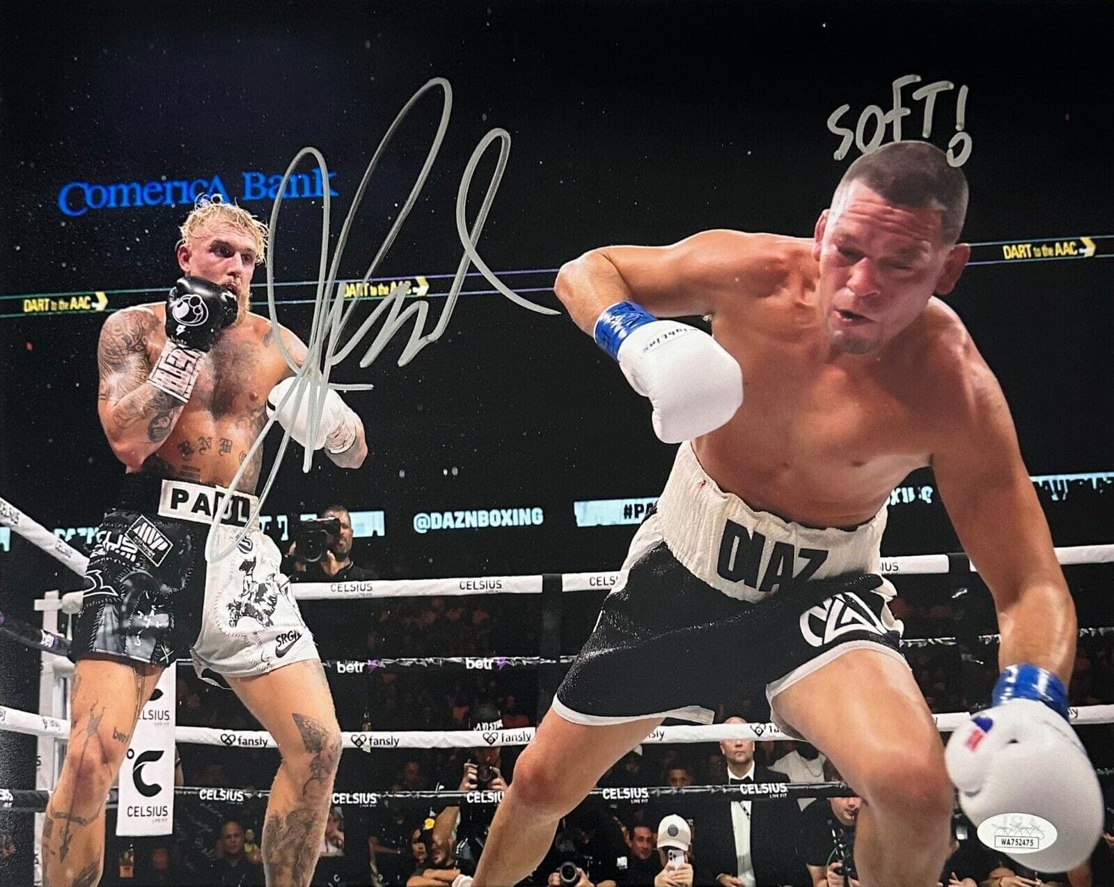 Jake Paul Signed Autographed 11×14 Photo JSA Witness SOFT! WA752475 Jake Paul Photo 11x14-jake-paul-11-14-soft-wa752475, supplier stock photo