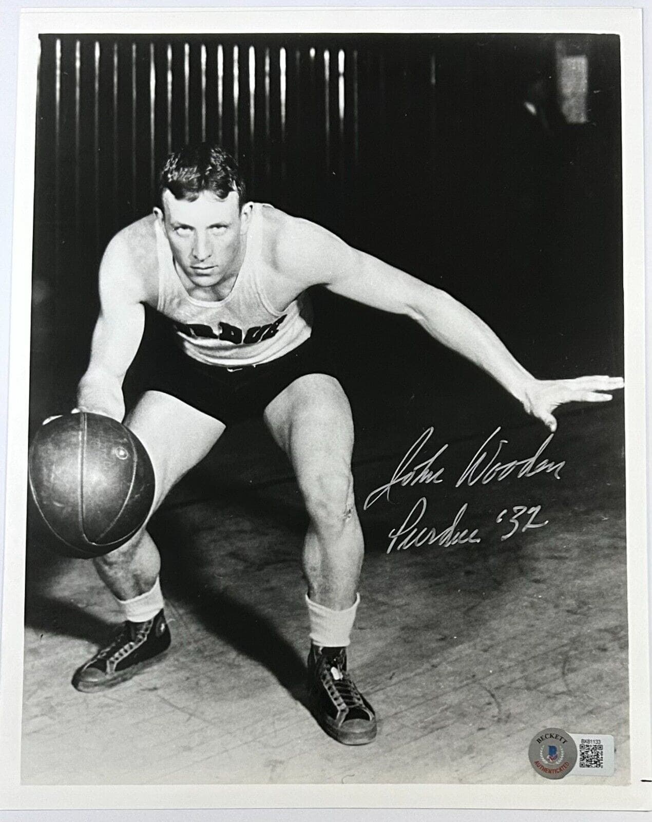 John Wooden Signed Autographed 8×10 Photo Beckett Authenticated Perdue #2 John Wooden Photo 8x10-john-wooden-8-10-2, Perdue, supplier stock photo