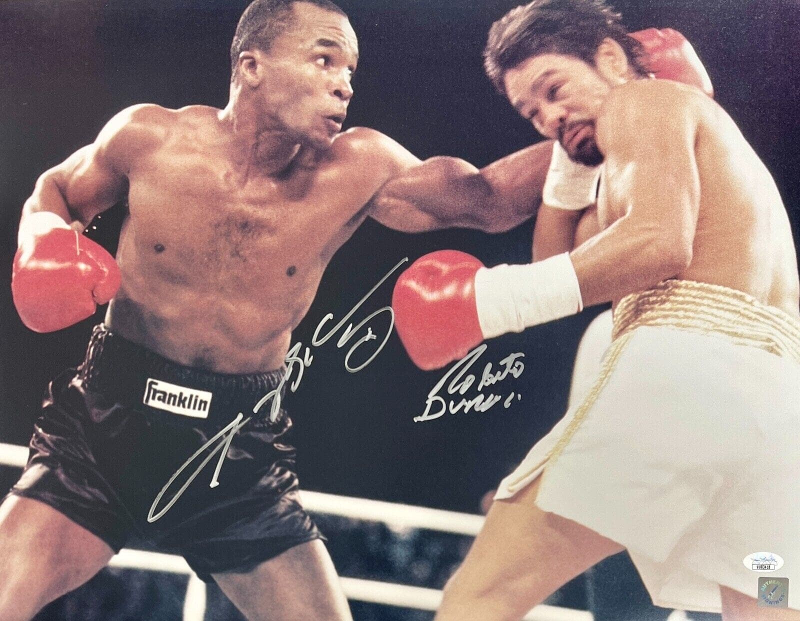 Sugar Ray Leonard Roberto Duran Signed Autographed 16×20 Photo JSA Authen #1 Sugar Ray Leonard Photo 16x20-sugar-ray-leonard-roberto-duran-16, supplier stock photo