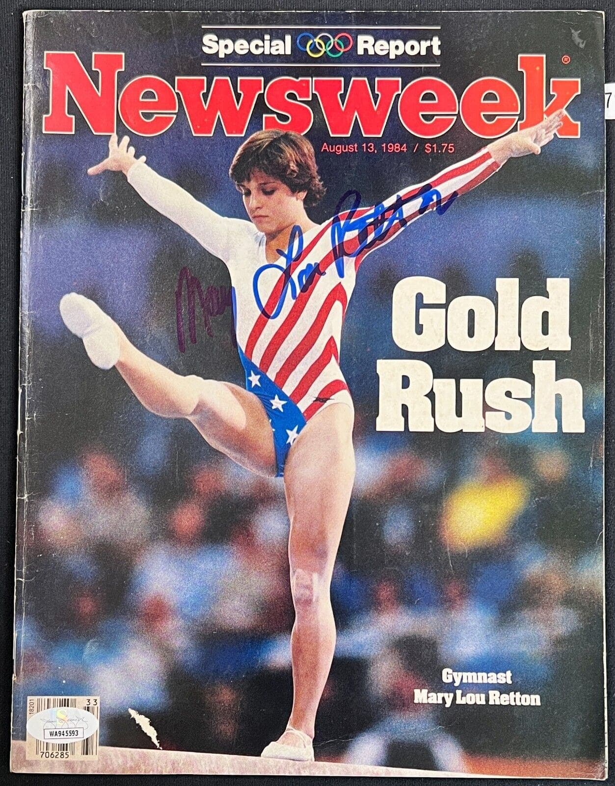 Mary Lou Retton Autographed News Week Magazine JSA Witness Mary Lou Retton Other mary-lou-retton-news-week-magazine, supplier stock photo