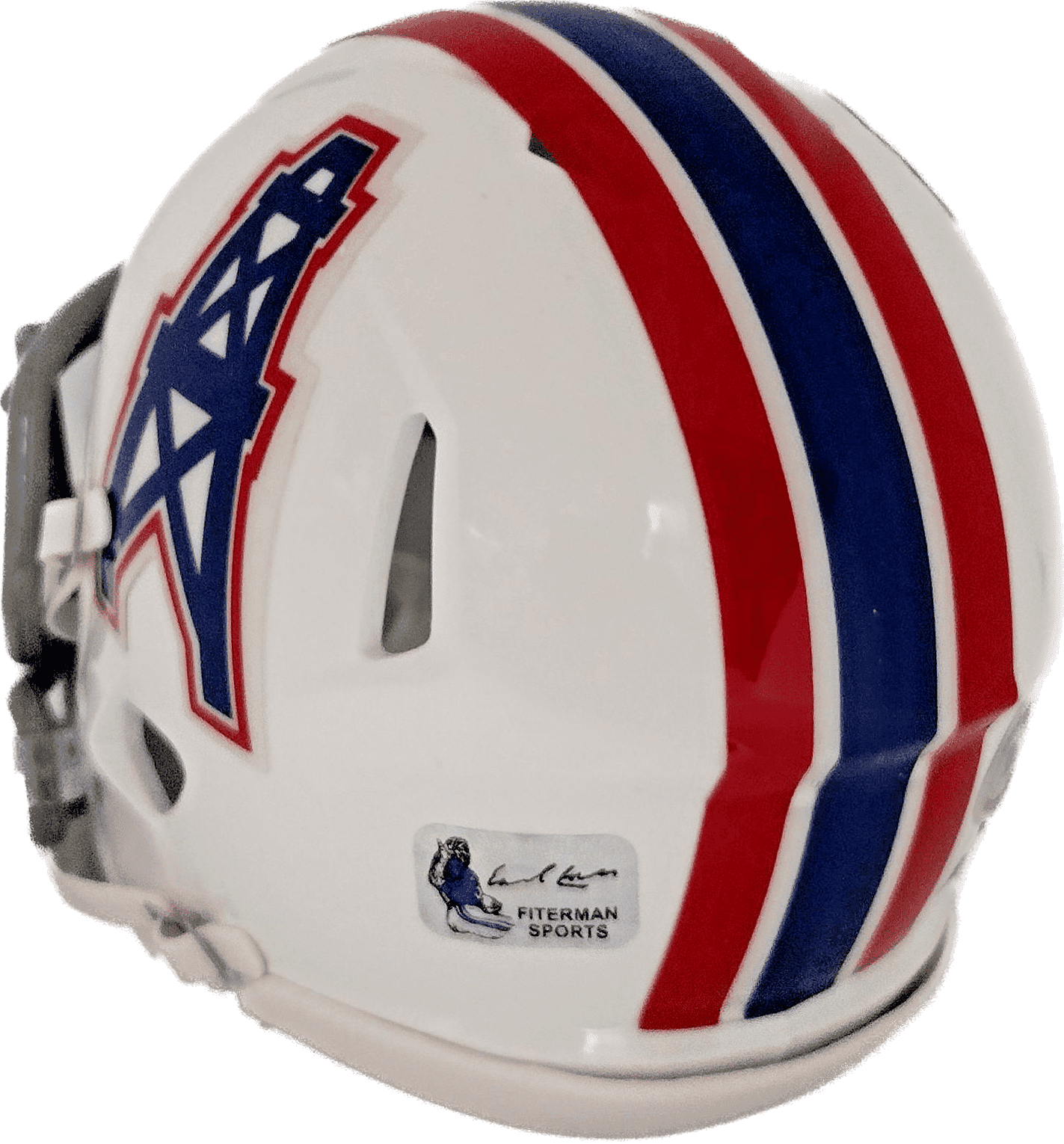 Earl Campbell Signed Houston Oilers Speed Mini Helmet Beckett Authenticated Gray Earl Campbell Helmet speed-mini-gray, Houston Oilers, view 2, supplier stock photo
