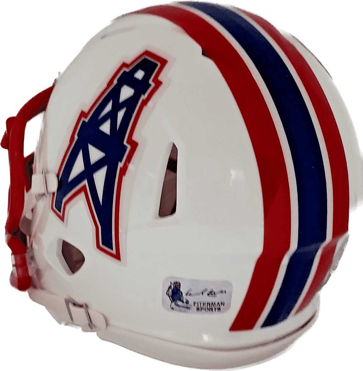 Earl Campbell Signed Houston Oilers Speed Mini Helmet Beckett Authenticated RED Earl Campbell Helmet earl-campbell-speed-mini-red, Houston Oilers, view 2, supplier stock photo