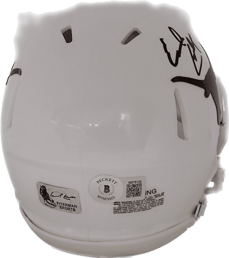 Earl Campbell Signed Texas Longhorns Speed Mini Helmet Beckett Authenticated Earl Campbell Helmet speed-mini, Texas Longhorns, view 2, supplier stock photo