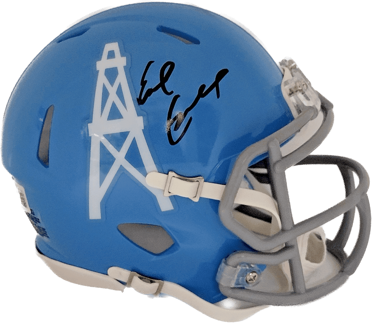 Earl Campbell Signed Houston Oilers Speed Mini Helmet Beckett Authenticated BB Earl Campbell Helmet speed-mini-bb, Houston Oilers, supplier stock photo