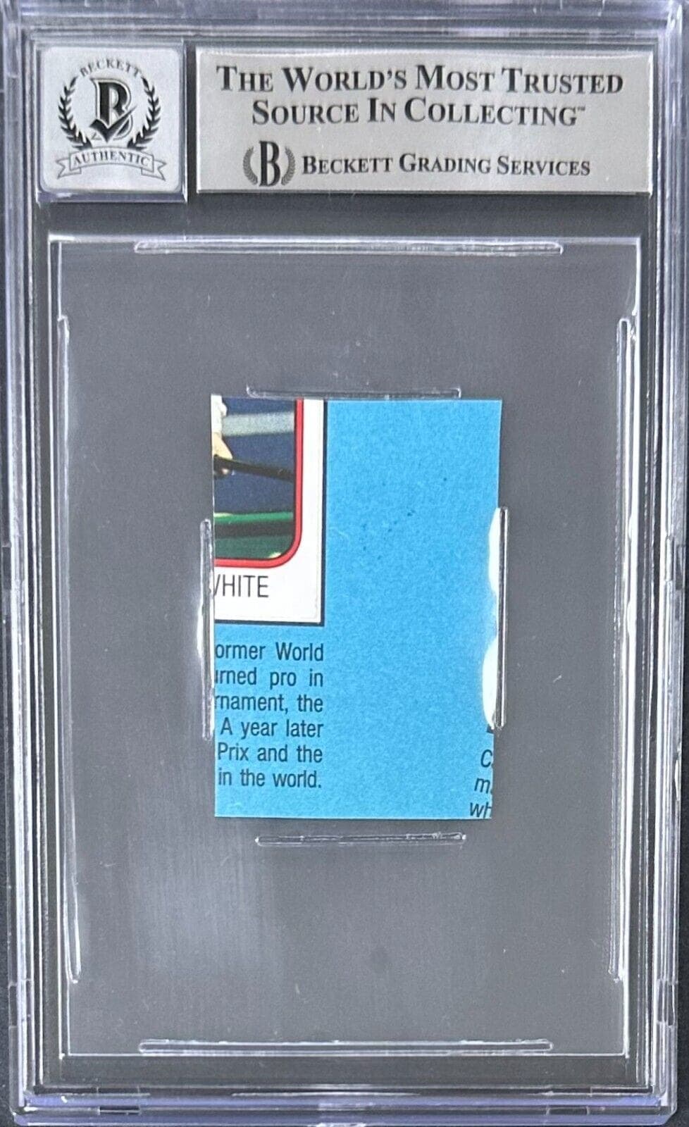 Mike Tyson Signed 1987-88 Panini Supersport Stickers Foil #109 Beckett 16091570 Mike Tyson Ticket Stub 1987-88-panini-supersport-stickers-foil, view 2, supplier stock photo