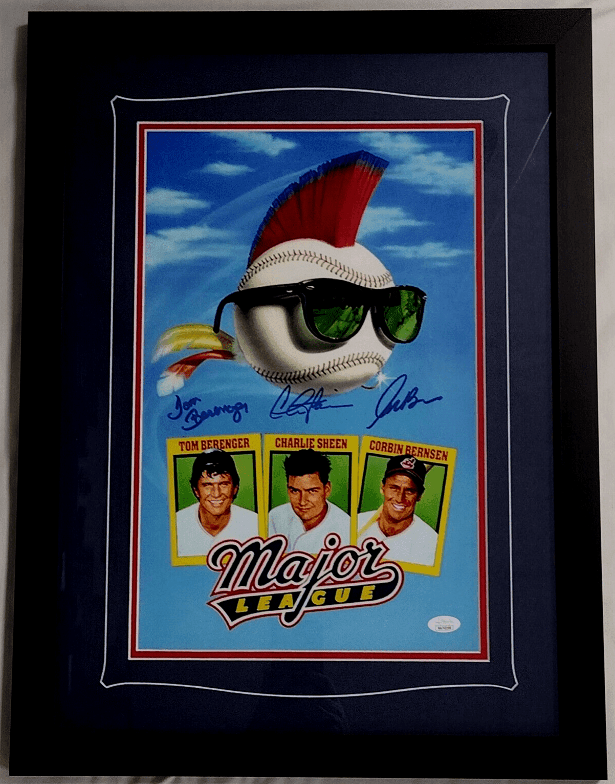 Charlie Sheen, Berenger & Bernsen Signed Framed 11×17 Photo JSA Charlie Sheen Photo 11x17-charlie-sheen-berenger-bernsen-framed-11, supplier stock photo